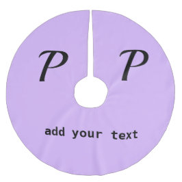 Falda Para El Árbol De Navidad De Poliéster simple mínimo añadir el texto monograma foto brus