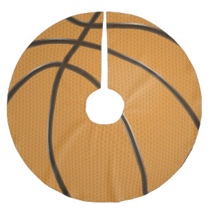 Falda Para El Árbol De Navidad De Poliéster Skirt del árbol de navidad del baloncesto