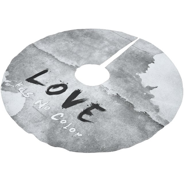 Falda Para El Árbol De Navidad De Poliéster SlipperyJoe love no tiene ninguna raza de color en (Angular)