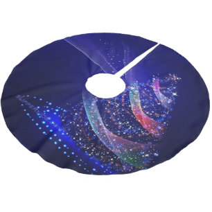 Falda Para El Árbol De Navidad De Poliéster SlipperyJoe representó digitalmente el beau del ár