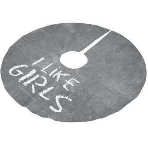 Falda Para El Árbol De Navidad De Poliéster SlipperyJoe's me gusta la escritura sucia de pizar