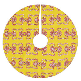 Falda Para El Árbol De Navidad De Poliéster SNAKE CANDY en falda de árbol de ORO