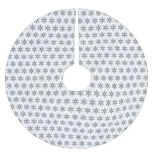 Falda Para El Árbol De Navidad De Poliéster Snow Flake