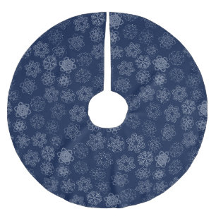 Falda Para El Árbol De Navidad De Poliéster Snowflake