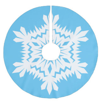 Falda Para El Árbol De Navidad De Poliéster Snowflake No. 1