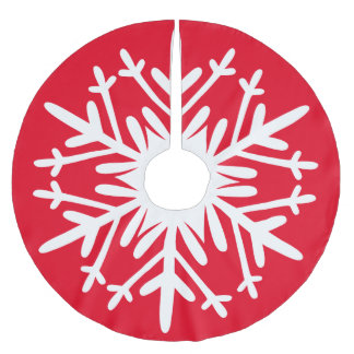 Falda Para El Árbol De Navidad De Poliéster Snowflake No. 10