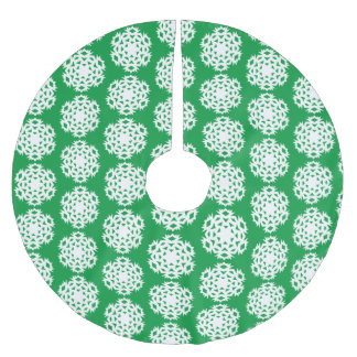 Falda Para El Árbol De Navidad De Poliéster Snowflake No. 11 - Tilado