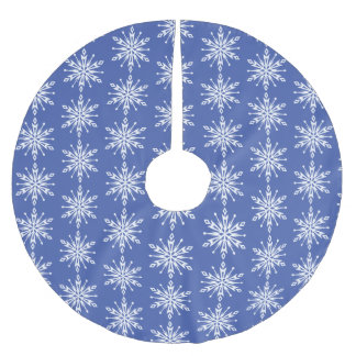 Falda Para El Árbol De Navidad De Poliéster Snowflake No. 12 - Tilado