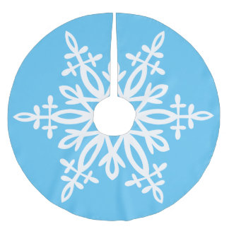 Falda Para El Árbol De Navidad De Poliéster Snowflake No. 13