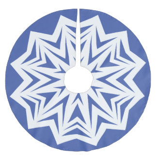 Falda Para El Árbol De Navidad De Poliéster Snowflake No. 20