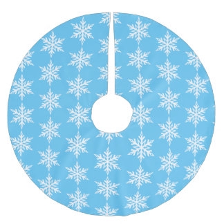 Falda Para El Árbol De Navidad De Poliéster Snowflake No. 5 - Baldosas