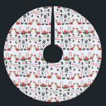 Falda Para El Árbol De Navidad De Poliéster Snowman Elf<br><div class="desc">Navidades y la falda del árbol de vacaciones</div>