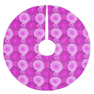 Falda Para El Árbol De Navidad De Poliéster Starburst and pinUCES, amethyst morple