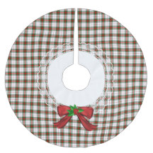 Stewart King George Festive Plaid Tree Skirt