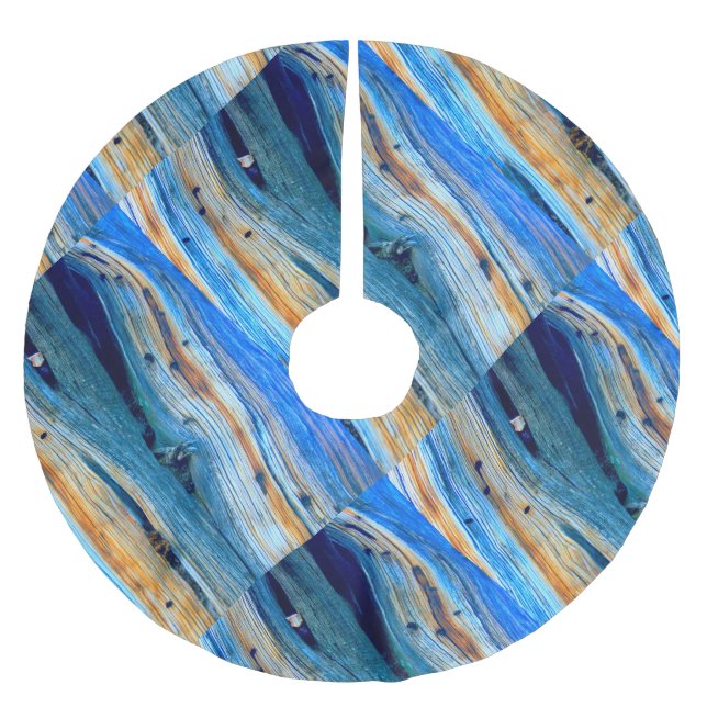 Falda Para El Árbol De Navidad De Poliéster tableros de enebro de plumas (Anverso)