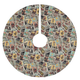 Falda Para El Árbol De Navidad De Poliéster Tarot Cars Falda de árbol de Navidad - Patrón de é