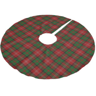 Falda Para El Árbol De Navidad De Poliéster Tartán escocés de Nisbet Nesbitt del clan