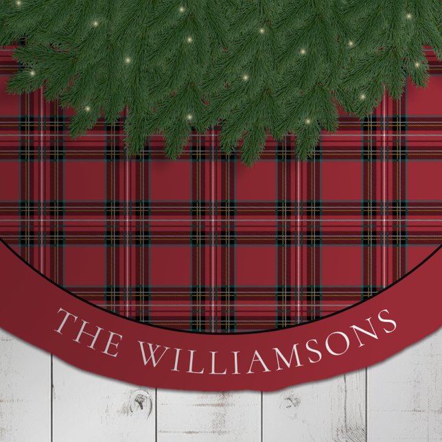 Falda Para El Árbol De Navidad De Poliéster Tartán Tidings Tree Skirt (Subido por el creador)