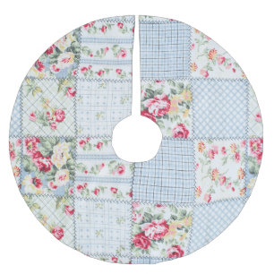 Falda Para El Árbol De Navidad De Poliéster Tela Rosa: Diseño elegante de fondo