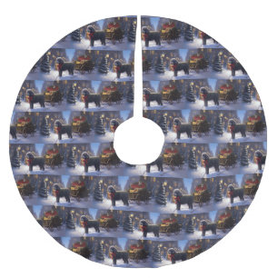 Falda Para El Árbol De Navidad De Poliéster Temporada festiva de Navidades de canapé