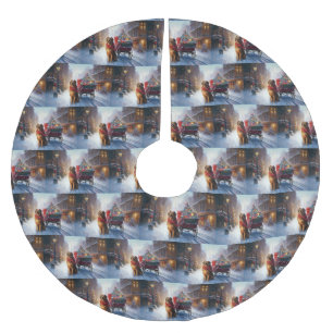 Falda Para El Árbol De Navidad De Poliéster Temporada festiva de Navidades irlandeses