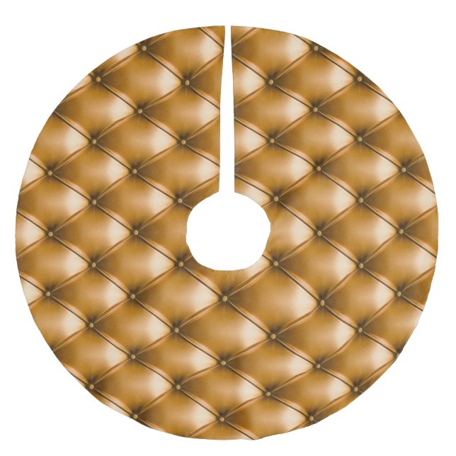 Falda Para El Árbol De Navidad De Poliéster Textil del Capitolio Azul: fondo retro (Anverso)