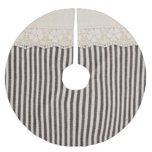 Falda Para El Árbol De Navidad De Poliéster Textura textil de tela de encaje, patrón de fondo.