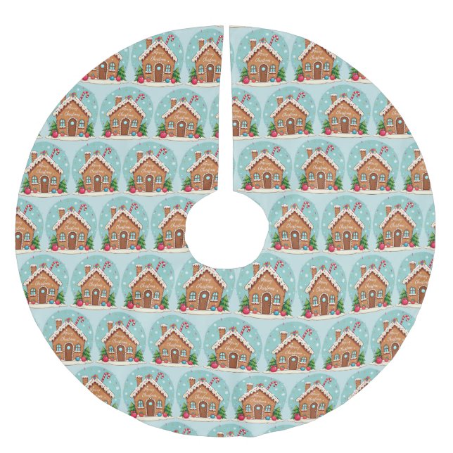 Falda Para El Árbol De Navidad De Poliéster Tree Skirt (Anverso)