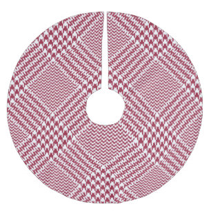 Falda Para El Árbol De Navidad De Poliéster Tweed Tartán