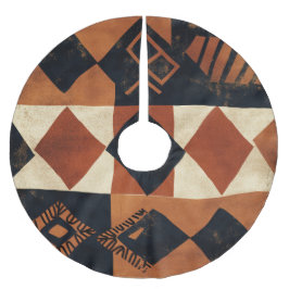Falda Para El Árbol De Navidad De Poliéster Vertical design with African elements