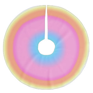 Falda Para El Árbol De Navidad De Poliéster Vibraciones positivas - Gradiente radial colorido