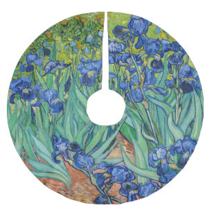 Falda Para El Árbol De Navidad De Poliéster Vincent Van Gogh - Irises