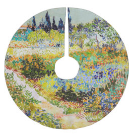 Falda Para El Árbol De Navidad De Poliéster Vincent van Gogh - Jardín de Arles