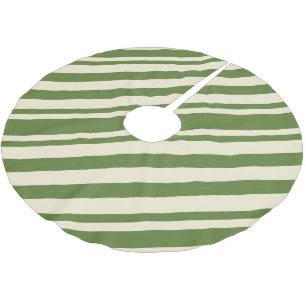 Falda Para El Árbol De Navidad De Poliéster Vintage Green Elegant Navidades Candy Cane