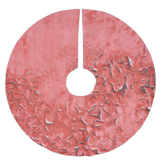 Falda Para El Árbol De Navidad De Poliéster Vintage Rusty Iron Wall Textura