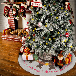 Falda Para El Árbol De Navidad De Poliéster Wreath Navidades de herradura