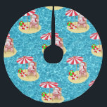 Falda Para El Árbol De Navidad De Poliéster xmas beach santa claus tree falda<br><div class="desc">"xmas beach santa claus ", "beach santa claus""navidades july""tropical santa claus""florida santa claus""island santa claus""california santa claus""navita santa claus""hawaii santa claus""verano santa claus"</div>
