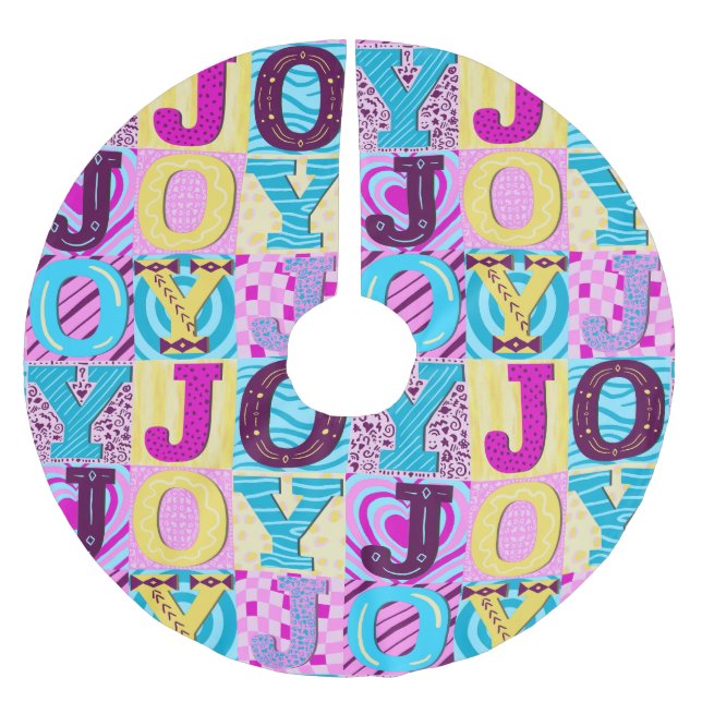 Falda Para El Árbol De Navidad De Poliéster Y2K Christmas (Anverso)