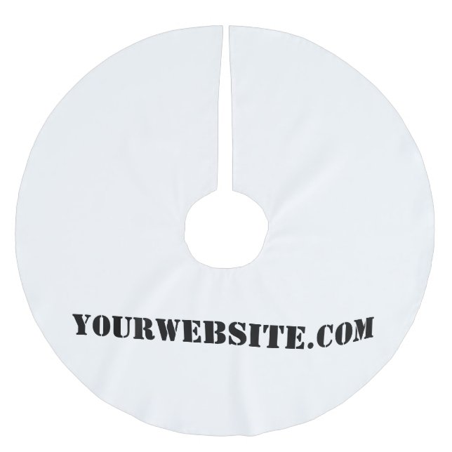 Falda Para El Árbol De Navidad De Poliéster YourWebSite.com (Anverso)