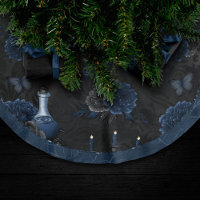 Zodiac Magic | Rosas de cráneo gótico azul de la M