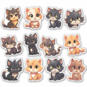 Fale Cut Cat Pegatinas