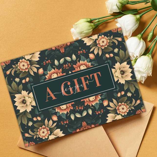 Fall Autumom Bloom Floral Business Gift Certificat (Subido por el creador)