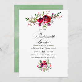 Fall Bridesmaids Luncheon Invitación floral