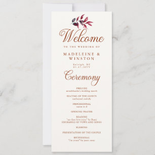 Fall deja a Borgoña elegante programa de bodas de 