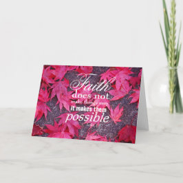 Fall deja tarjeta de saludo Inspiradora