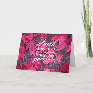 Fall deja tarjeta de saludo Inspiradora