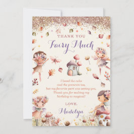 Fall Fairy Birday (Cumpleaños de Caída) - Tarjeta