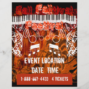 Fall Festival Halloween Evento o Fall Event Flyer