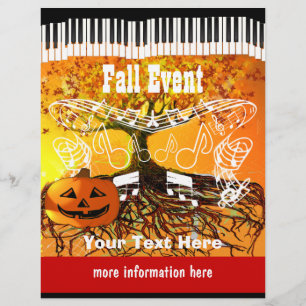 Fall Festival Halloween Evento o Fall Event Flyer