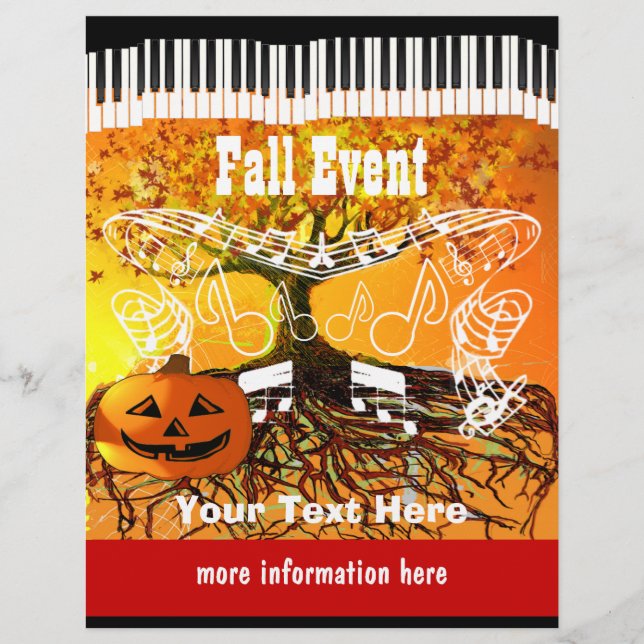 Fall Festival Halloween Evento o Fall Event Flyer (Frente)